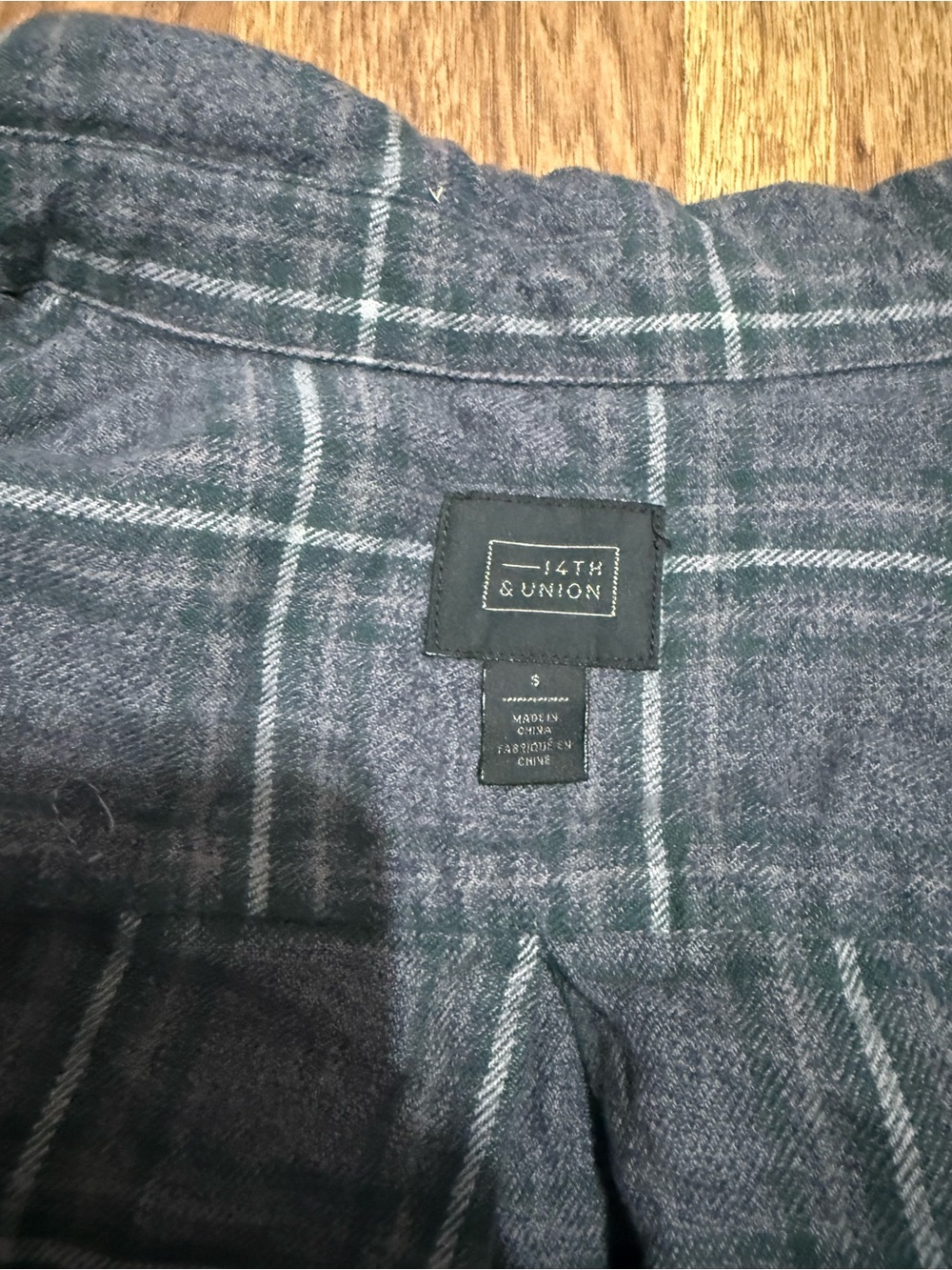 14th & Union Men's Long-Sleeve Plaid Button-Up Shirt - Blue - Picture 2 of 6